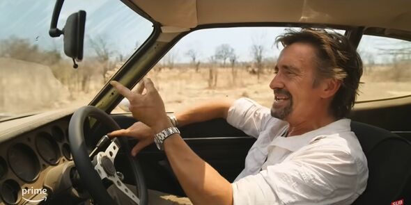 Richard Hammond talks while driving his Capri