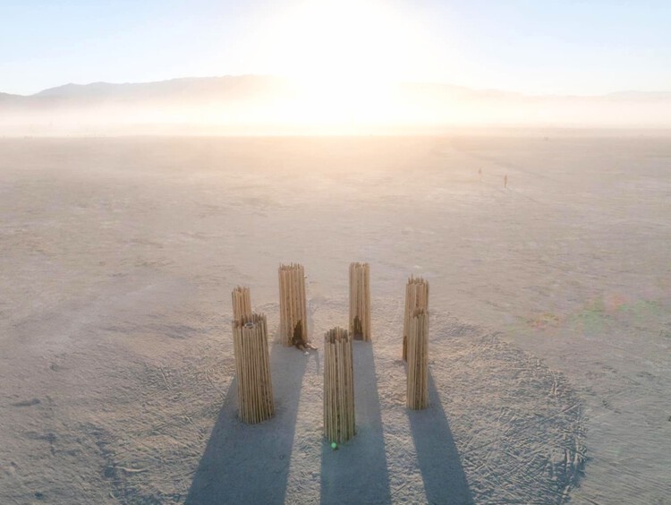 Interconnected mushroom plantation and shelter from the desert sun: 8 installations at Burning Man 2024 - Image 18 of 30